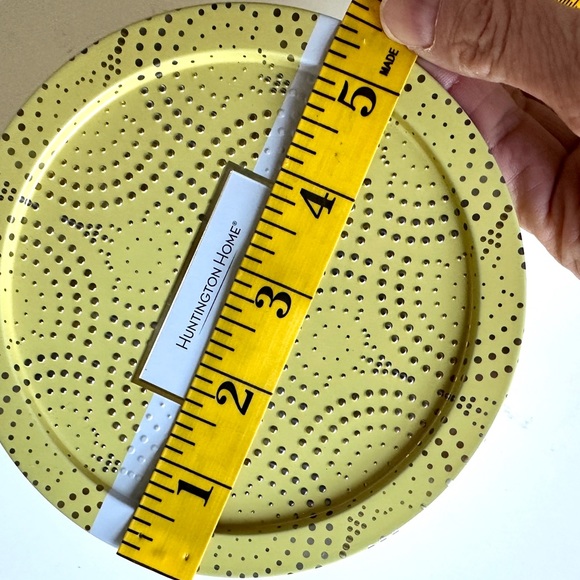 Huntington Home Lemon Cookie Candle with 3 wicks in decorative yellow gold tin. - Picture 7 of 9